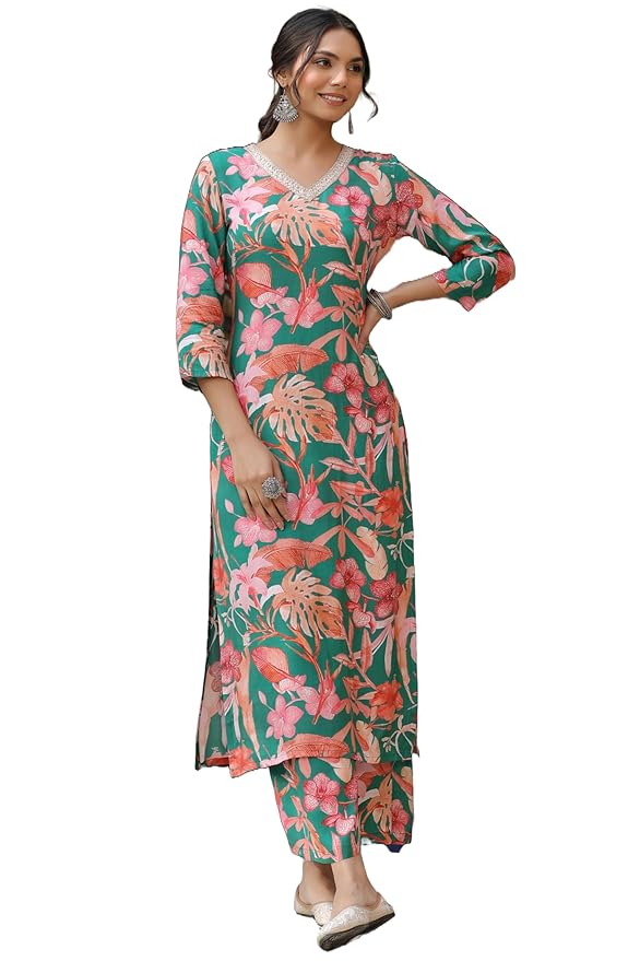 Women's Straight Kurta with Palazzo