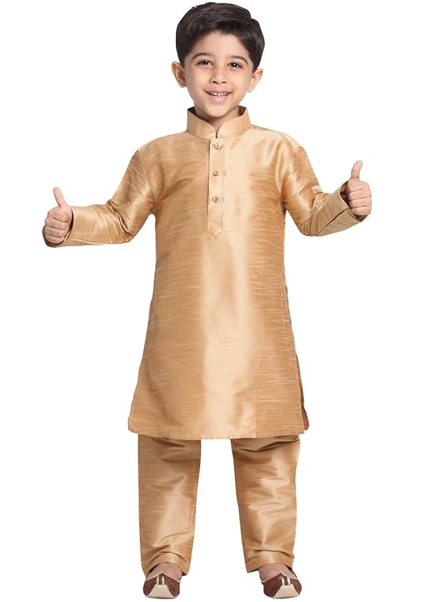 Boys Pure Cotton Kurta Pyjama Set
