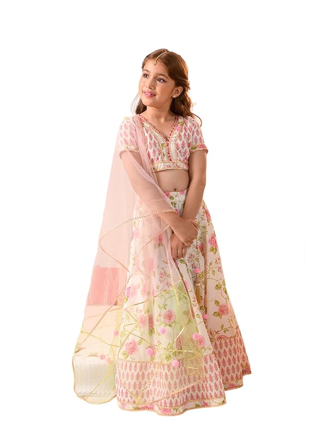 Girls Cotton Readymade Lehenga Choli