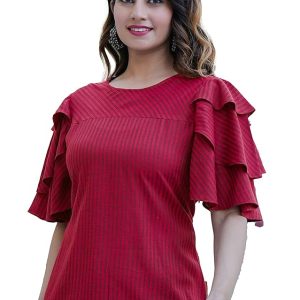 Women’s Printed Straight Regular Fit Top For Women