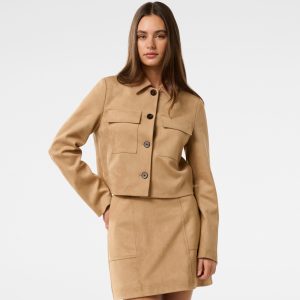 Tyla Vegan Suede Jacket